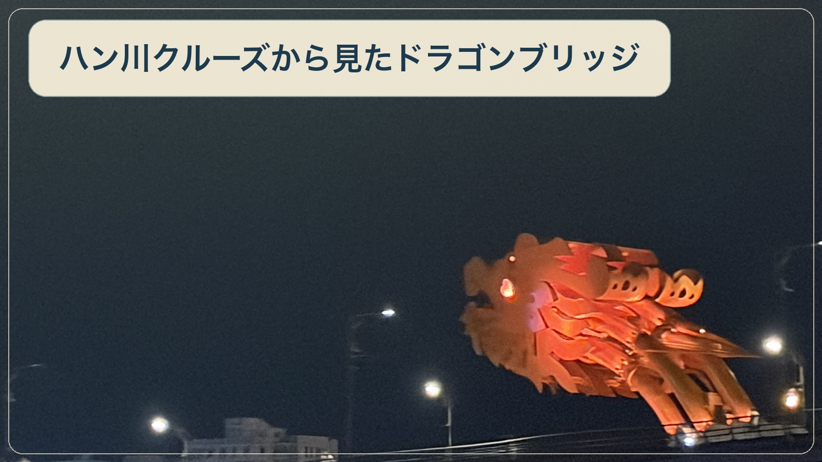 ハン川クルーズから見たドラゴンブリッジ